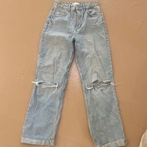 Zara Light Blue wide leg jean